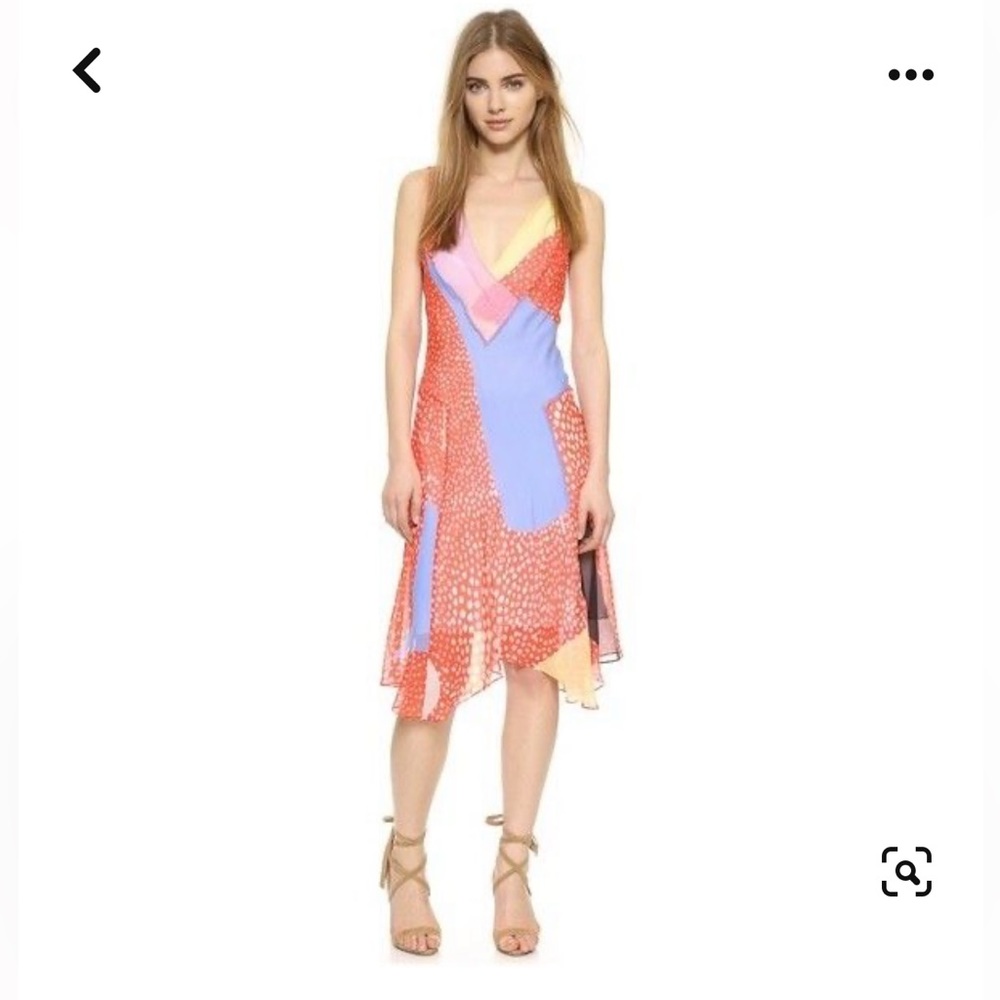Diane con furstenburg silk starfish placement dress.